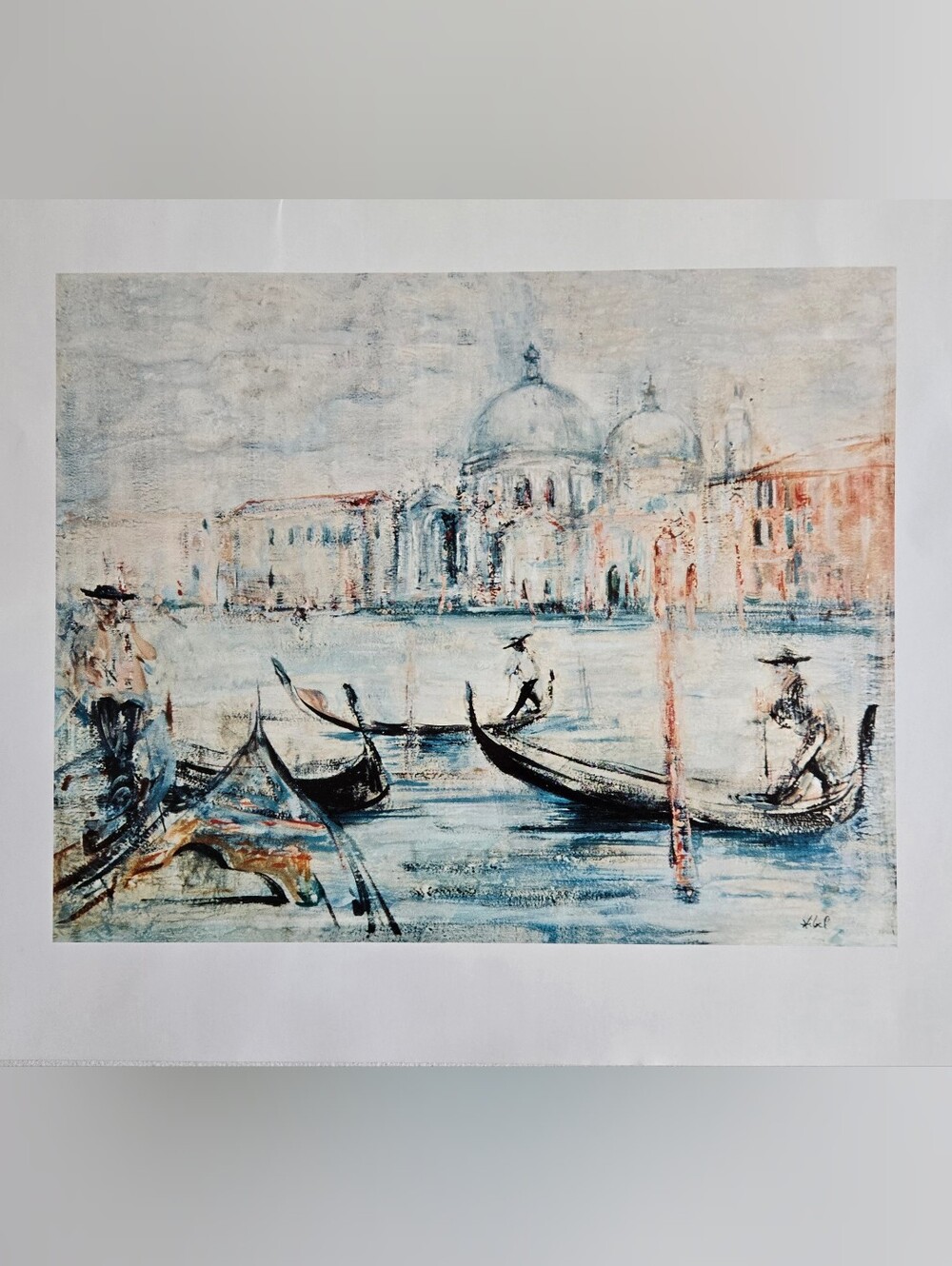 Venice Lagoon by Edna Hibel Numbered Print